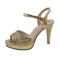 Kenike summer women's sandals with thin straps, open toe, one-line buckle, and high heels in a sexy fairy style.