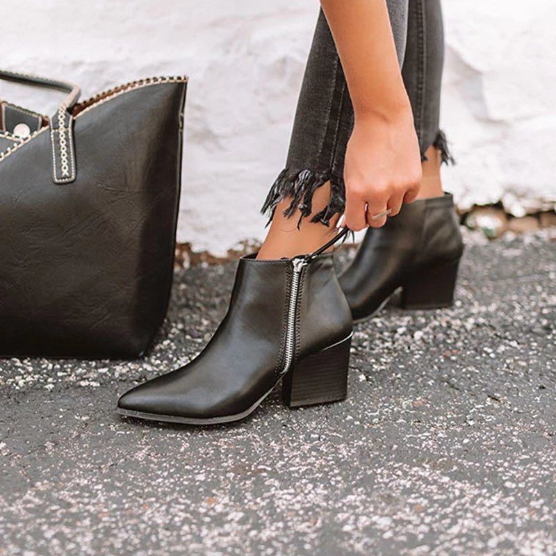 Explosive high-heeled thick-heeled Martin boots women