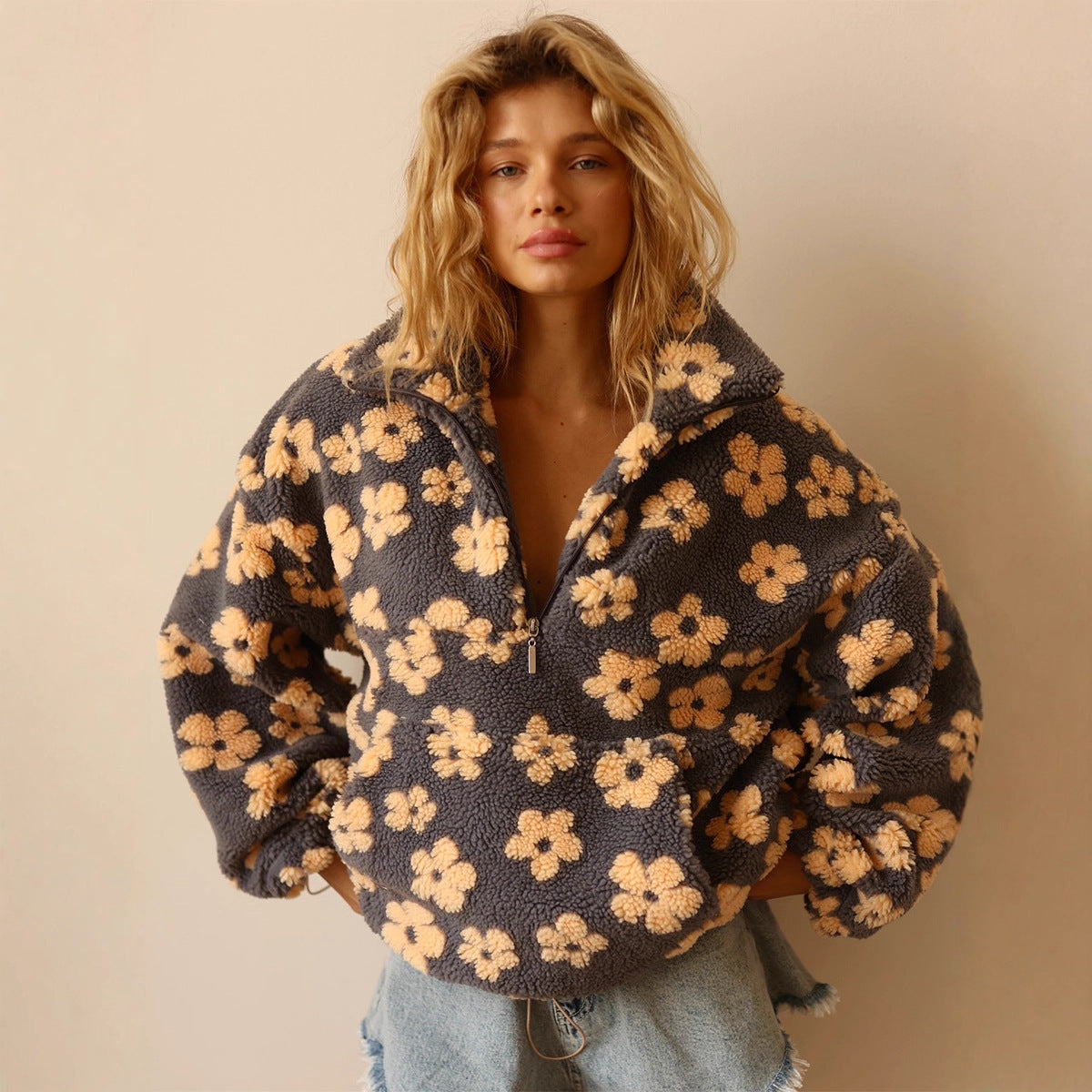 LambSoft Flower Hoodie