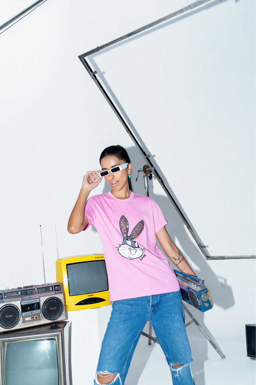 Pop Art Rabbit Unisex T-Shirt