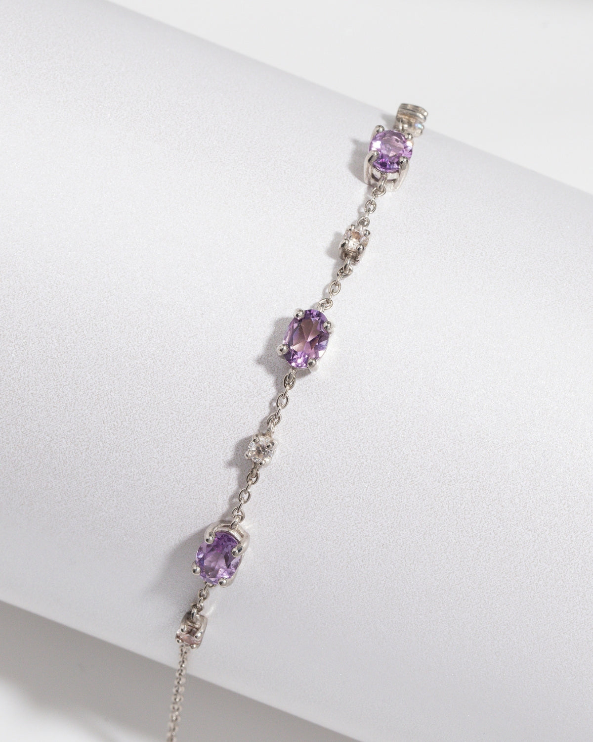 Complete Set - Amethyst Jewellery Set in Sterling Silver