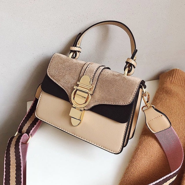 Women Leather Handbags Shoulder Bags Luxury Design Crossbody Purses(Khaki)