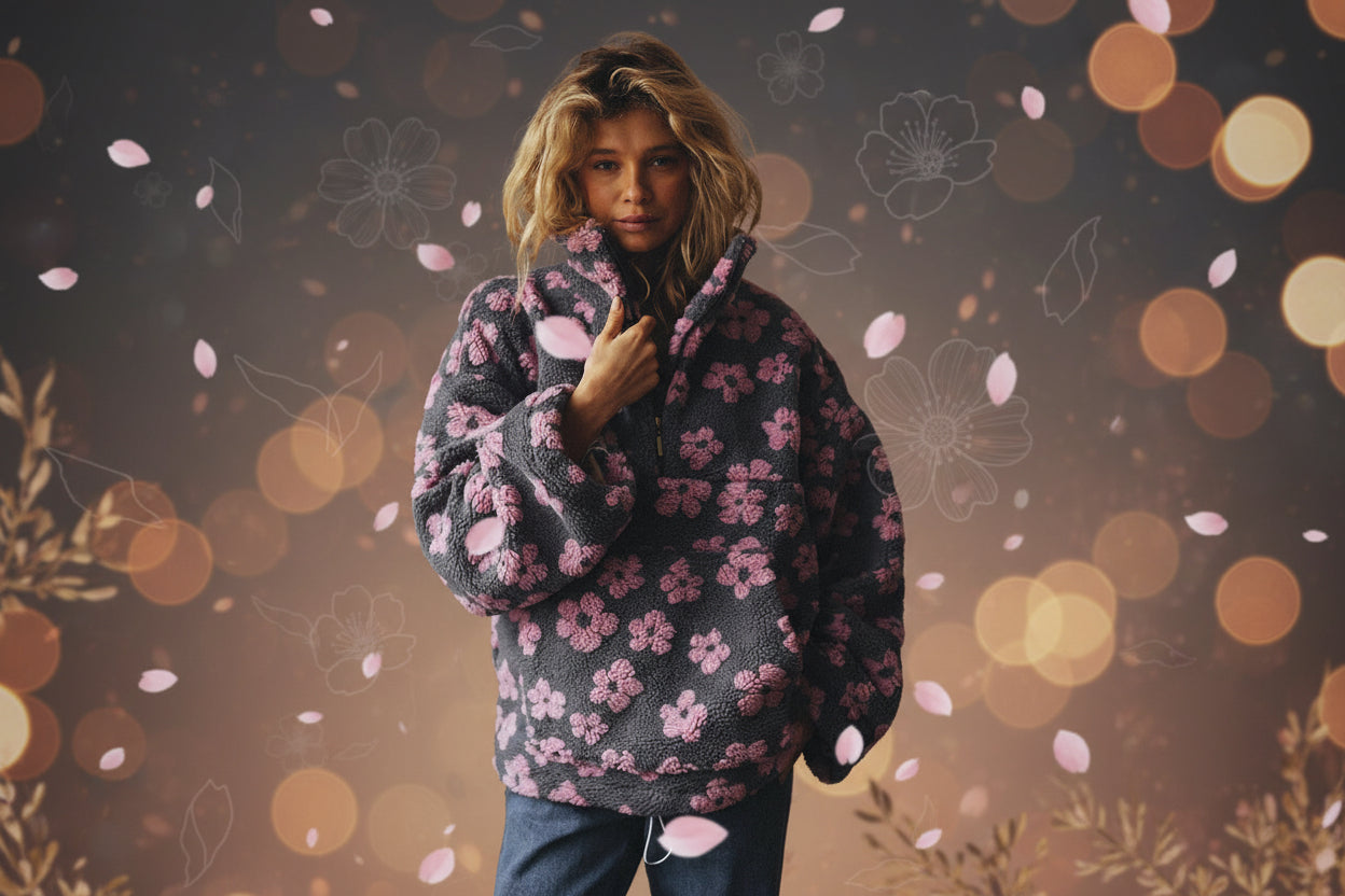 LambSoft Flower Hoodie