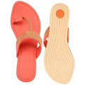 Women Sandals Ethnic Embroidered Girls Slippers (Size-38) (Color-PINK)