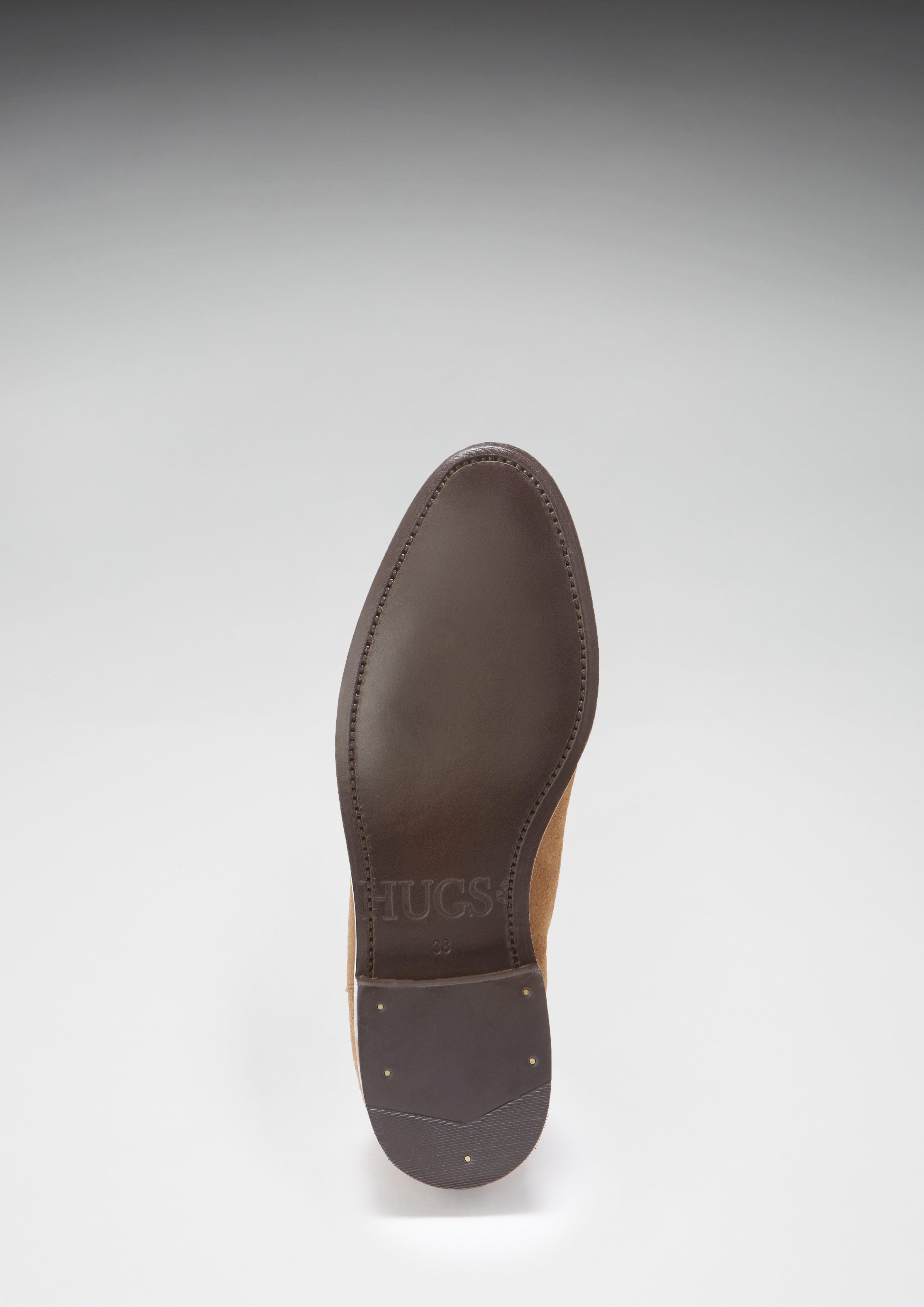 Women's Tobacco Suede Chelsea Boots, Welted Leather Sole